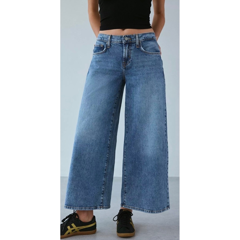 BDG Urban Outfitters Wide Leg Jeans 24 Blue High Rise Denim Baggy